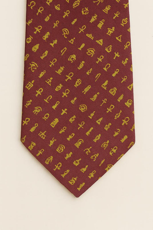 RED PHARAONIC NECKTIE