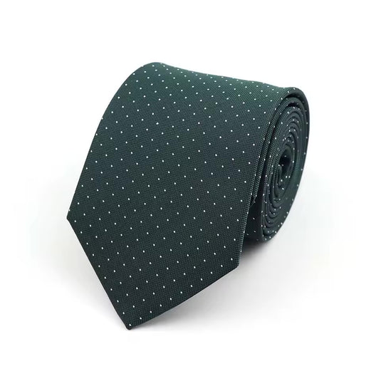 GREEN DOTTED NECKTIE