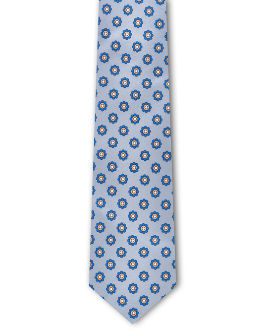 The Grey x Small Flowers Necktie