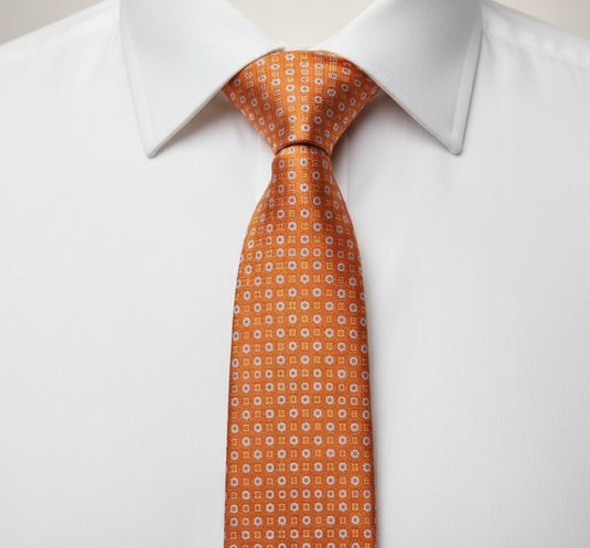 THE ORANGE FLOWERS NECKTIE
