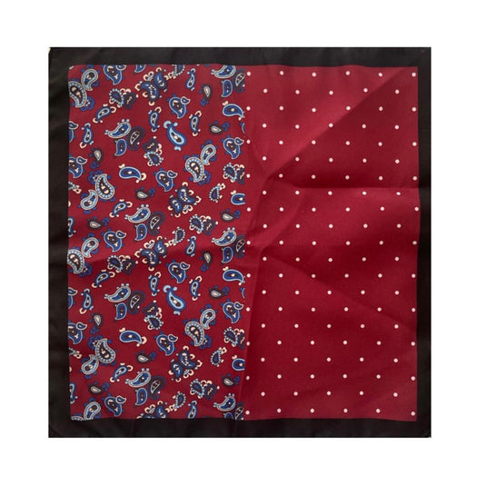 The Maroon Dotted Pocket Square
