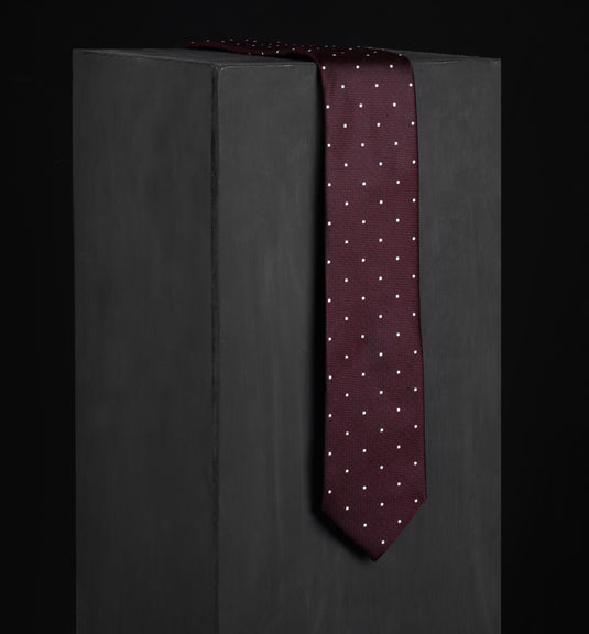 The Maroon Dotted Necktie