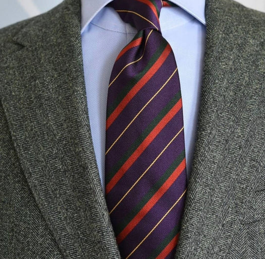 The Stripe Colored Necktie