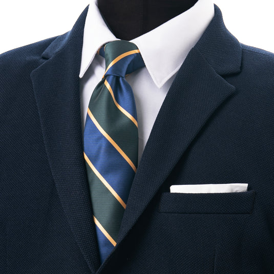 The Blue x Green x Yellow stripes necktie