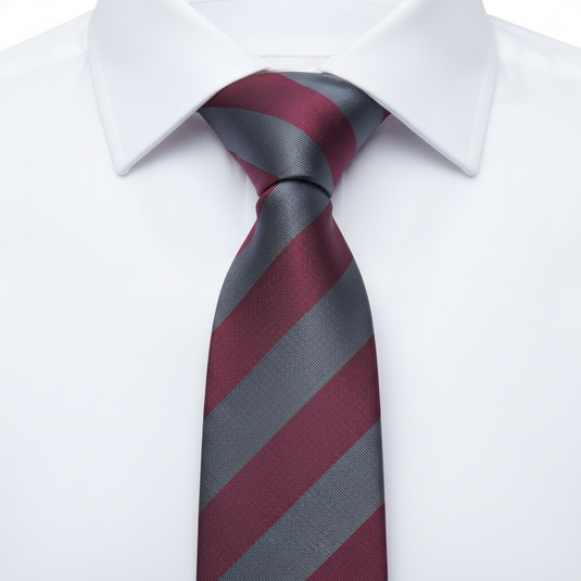 The Maroon x Grey Necktie
