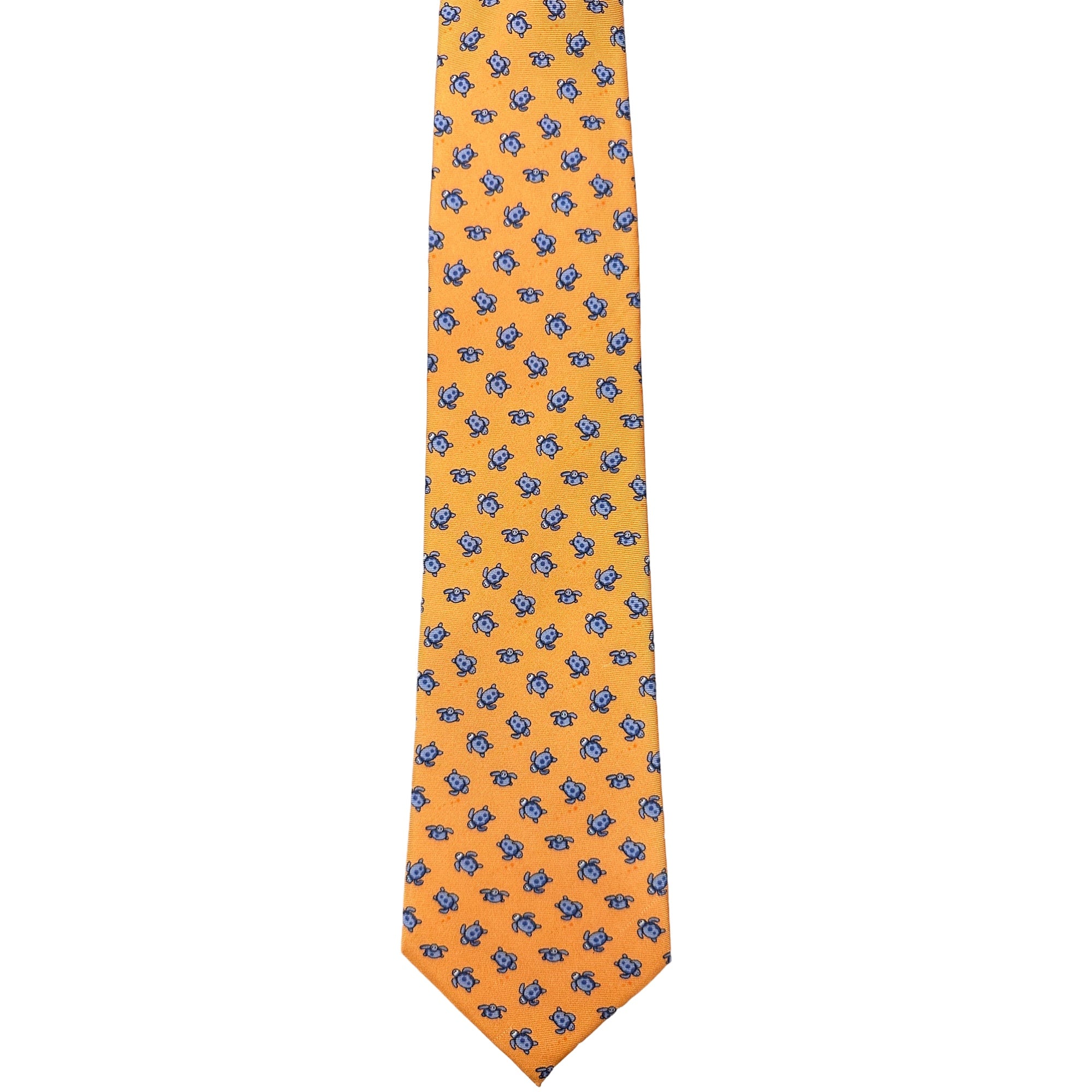 Orange Turtles Necktie