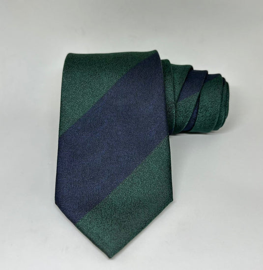 The Navy x Green Necktie